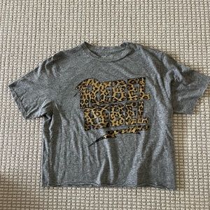 Retro Brand Grey Cropped T Shirt Youth Large